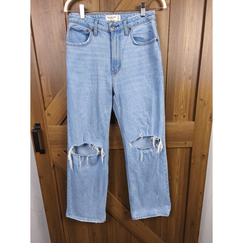 Abercrombie & Fitch Curve Love High Rise 90s Relaxed Jeans Size 27
